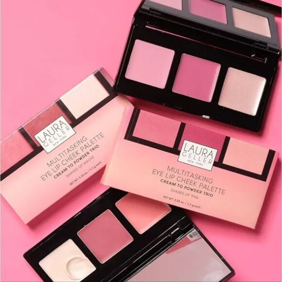 Laura Geller Multitasking Eye, Lip, & Cheek Cream-To-Powder Palette - Picture 3 of 9